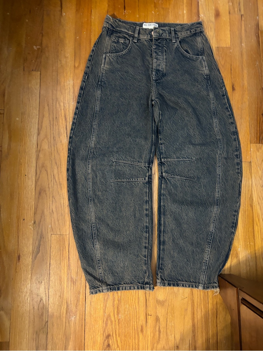 We The Free Good Luck Mid Rise Barrel Jeans NWOT